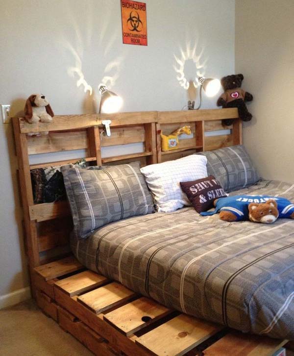 decor com pallets cama