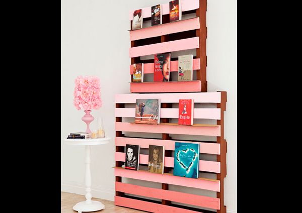 decor com pallets estante