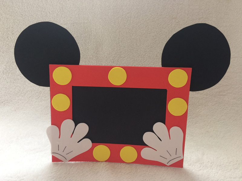 porta retrato em eva mickey