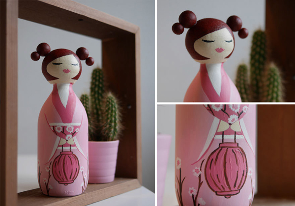 decoração com reciclagem boneca