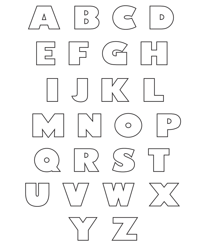 molde de alfabeto classico