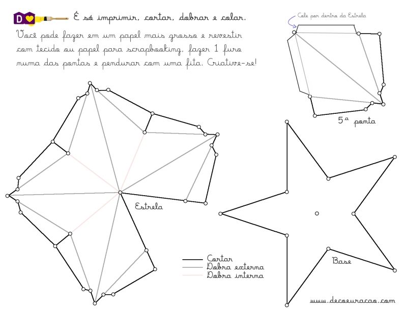 estrela passo a passo