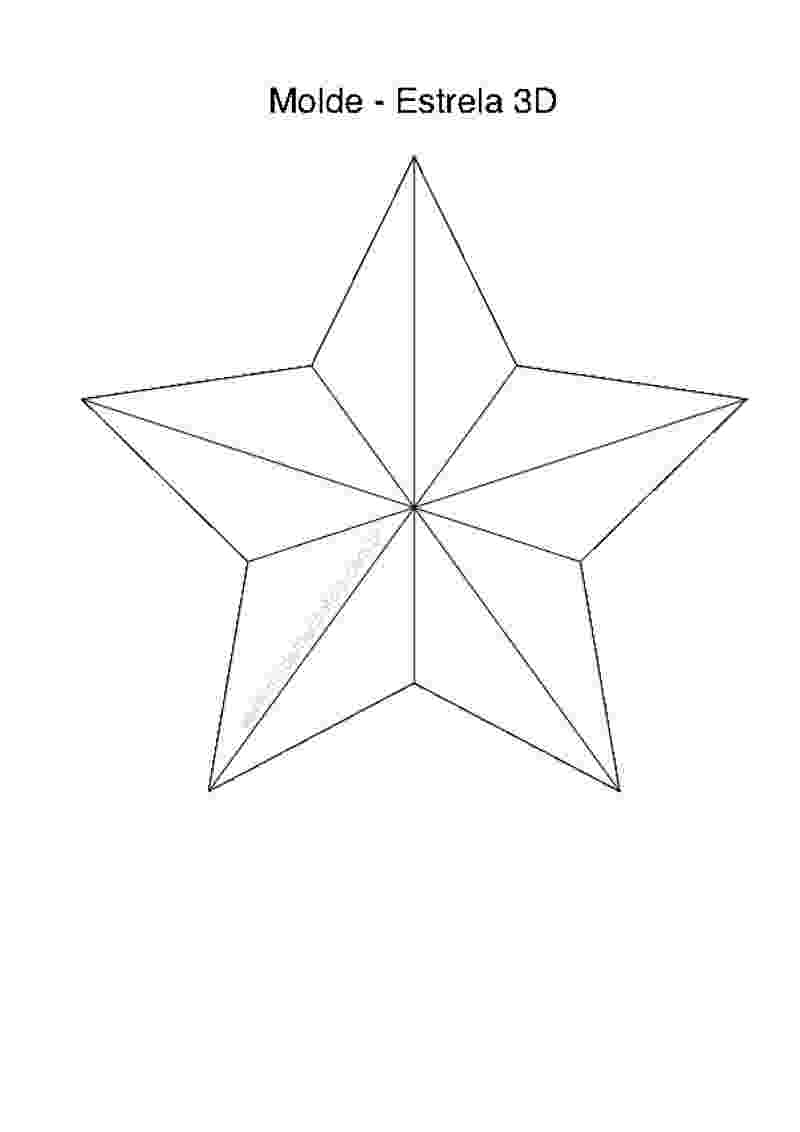 Molde de Estrela para Imprimir: 15 Modelos para Recortar