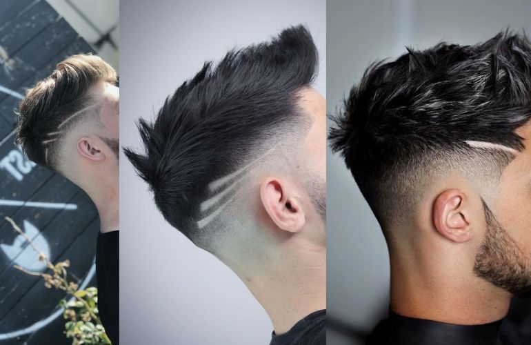 Método simples e pratico para seus cortes  Tatuagens de cabelo, Listras  para cabelo, Listras no cabelo masculino