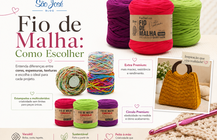 Fio de malha: como escolher entre residual e premium para seus projetos