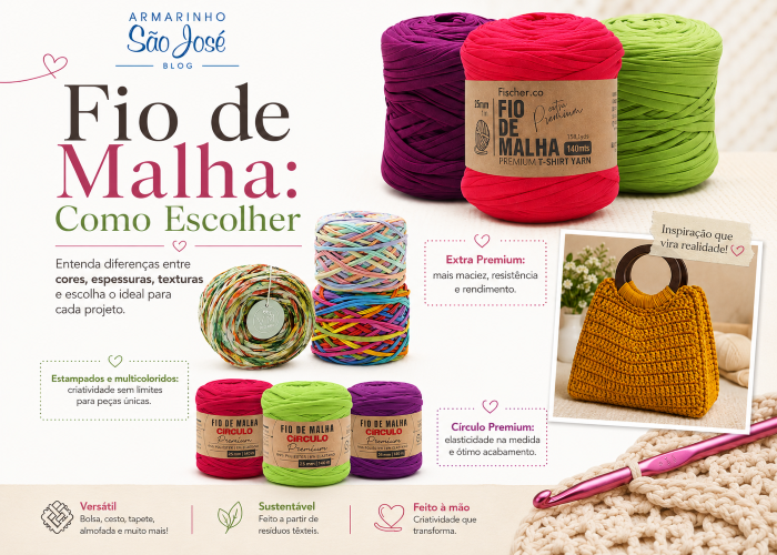 Fio de malha: como escolher entre residual e premium para seus projetos